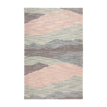 Weave And Wander Brickhill Abstract Hand Tufted Washable Indoor Rectangle Area Rug