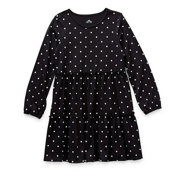 Thereabouts Little & Big Girls Adaptive Long Sleeve Skater Dress