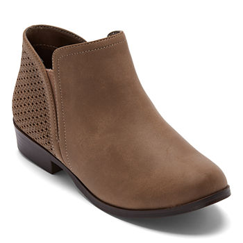 Thereabouts Little & Big  Girls Mesa Stacked Heel Booties