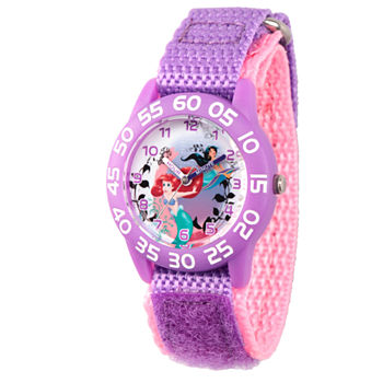 Disney Princess Girls Purple Strap Watch Wds000170