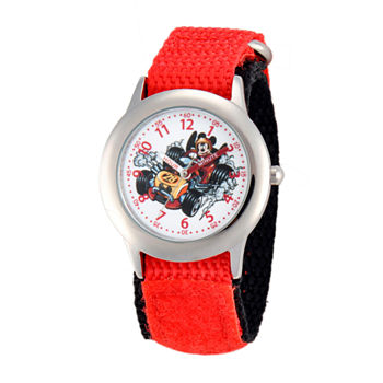 Disney Mickey Mouse Boys Red Strap Watch Wds000184