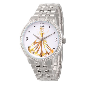Disney Cinderella Princess Womens Silver Tone Bracelet Watch Wds000231
