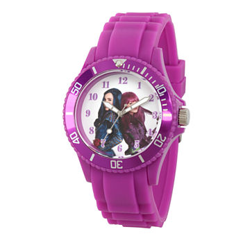 Disney Descendants Womens Purple Strap Watch Wds000245