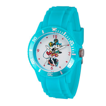 Disney Minnie Mouse Womens Blue Strap Watch Wds000261