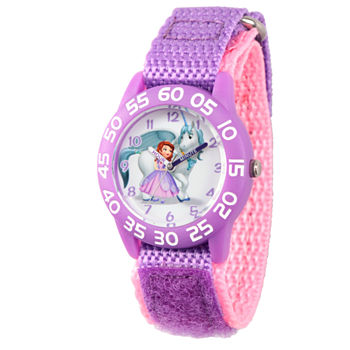 Disney Sofia The First Girls Purple Strap Watch Wds000264