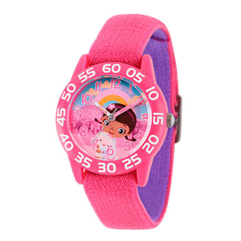 Disney Doc McStuffins Girls Pink Strap Watch Wds000284