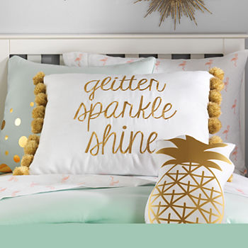 Frank And Lulu Glitter Sparkle Shine Pillow Rectangular Throw Pillow