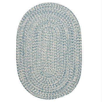 Colonial Mills Biscayne Tweed Braided Reversible Indoor Outdoor Oval Accent Rug
