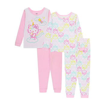 Toddler Girls 4-pc. Hello Kitty Pajama Set