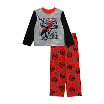 Disney Collection Little & Big Boys 2-pc. Avengers Marvel Spiderman Pajama Set