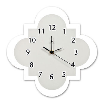 Trend Lab® Gray Quatrefoil Wall Clock