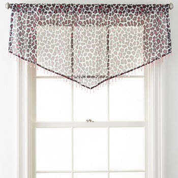 Home Expressions™ Purr Sheer Rod-Pocket Ascot Valance