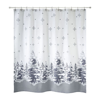 Avanti Silver Trees Shower Curtain