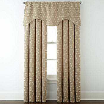 JCPenney Home Light-Filtering Rod Pocket Single Curtain Panel