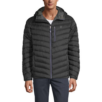 IZOD Mens Hooded Midweight Puffer Jacket