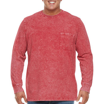The Foundry Big & Tall Supply Co. Mens Crew Neck Long Sleeve T-Shirt