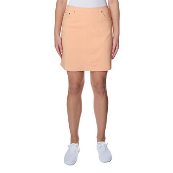 Hearts Of Palm Womens Mid Rise A-Line Skirt