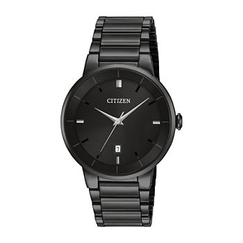Citizen® Quartz Men's Black Ion Plated Bracelet Watch BI5017-50E