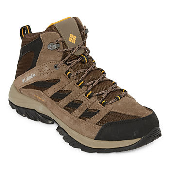 Columbia Sportswear Co. Mens Crestwood Mid Wp Waterproof Flat Heel Hiking Boots