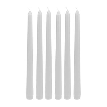 6 Pack 10" Unscented Taper Candles
