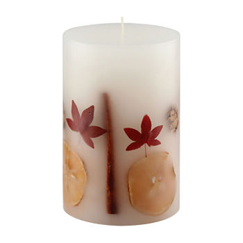 4X6 Apple Botanical Pillar Candle