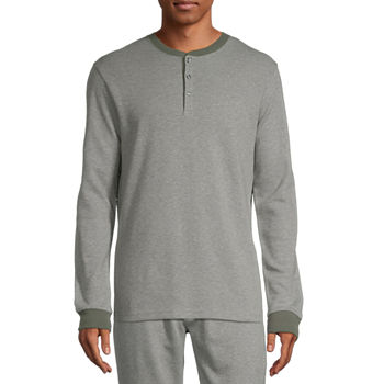 Stafford Mens Pajama Top Long Sleeve