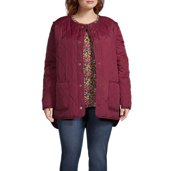 St. John's Bay Midweight Quilted Jacket-Plus