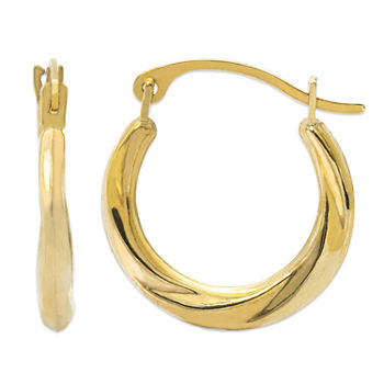 14K Gold 15.9mm Hoop Earrings