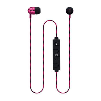 Memorex Voice Assistant Bluetooth Earbuds with fabric cord
