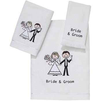 Avanti Bride and Groom Bath Towels