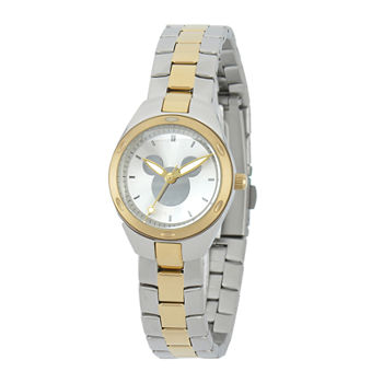 Disney Mickey Mouse Womens Two-Tone Stainless Steel Watch