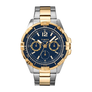 Timex Mens Two Tone Stainless Steel Bracelet Watch Tw2t50700ji