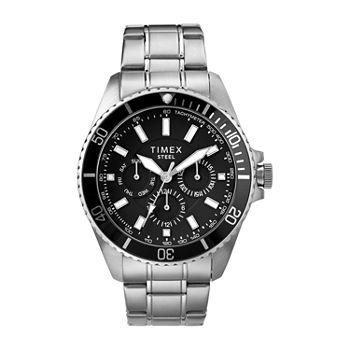 Timex Mens Silver Tone Stainless Steel Bracelet Watch Tw2t58900ji