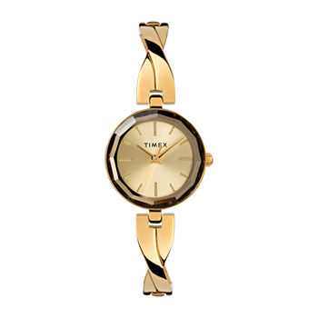 Timex Womens Gold Tone Bracelet Watch Tw2t49600ji