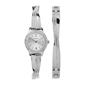 Timex Womens Silver Tone Bracelet Watch Tw2t58000ji