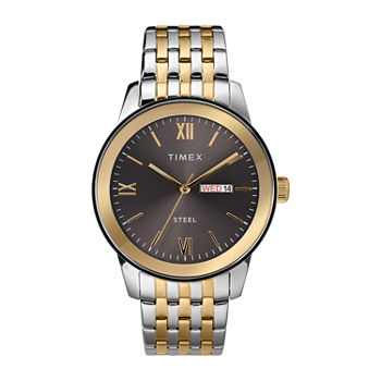 Timex Mens Two Tone Stainless Steel Bracelet Watch Tw2t50500ji