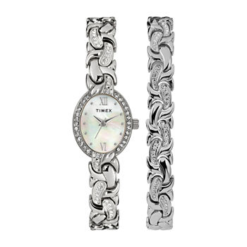 Timex Womens Silver Tone Bracelet Watch Tw2t49700ji