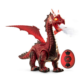 Discovery Kids RC Dragon Smoke Breathing Pet Toy, Infrared Remote-Controlled