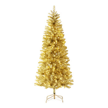 North Pole Trading Co. 7 Foot Bretton Spruce LED Pre-Lit Christmas Tree