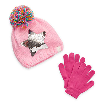 Free Country Little & Big Girls 1 Pair Star Cold Weather Set