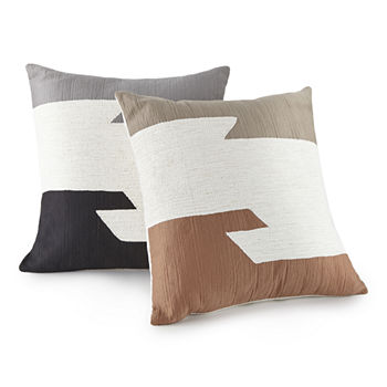 Loom + Forge Abstract Casual Square Throw Pillow