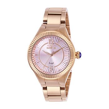 Invicta Angel Womens Rose Goldtone Stainless Steel Bracelet Watch 28279