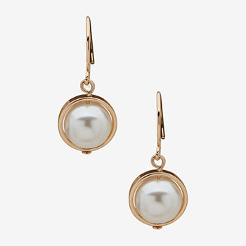 Worthington Simulated Pearl Drop Earrings