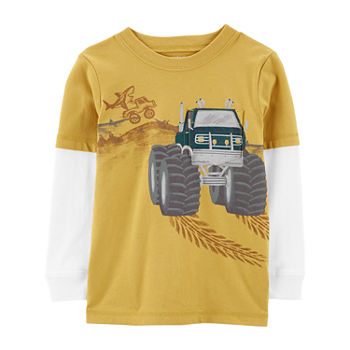 Carter's Toddler Boys Crew Neck Long Sleeve Graphic T-Shirt