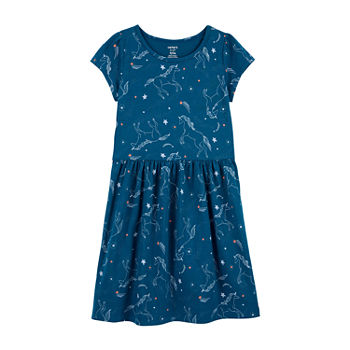 Carter's Little & Big Girls Short Sleeve A-Line Dress
