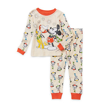 Disney Collection Toddler Boys 2-pc. Mickey and Friends Mickey Mouse Pajama Set