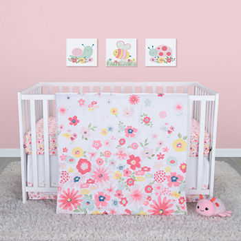 Sammy And Lou Floral Sprinkles 4-pc. Crib Bedding Set