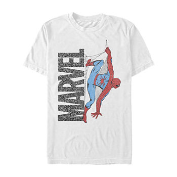 Big and Tall Mens Crew Neck Short Sleeve Slim Fit Marvel Graphic T-Shirt