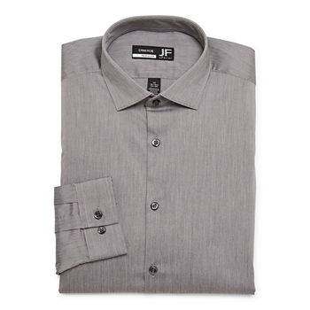 JF J.Ferrar Ultra Comfort Mens Regular Fit Long Sleeve Button-Down Shirt