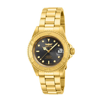 Invicta Pro Diver Mens Automatic Gold Tone Stainless Steel Bracelet Watch 15848